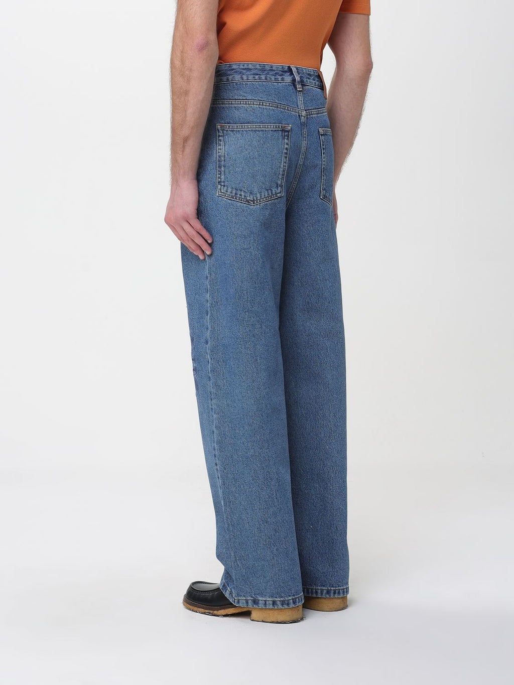 Loewe Jeans Men Gnawed Blue
