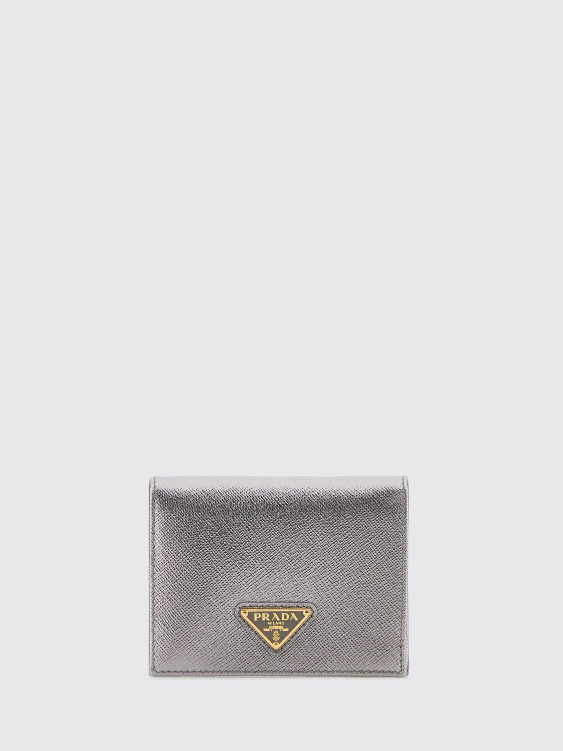 Prada Wallet Woman Silver