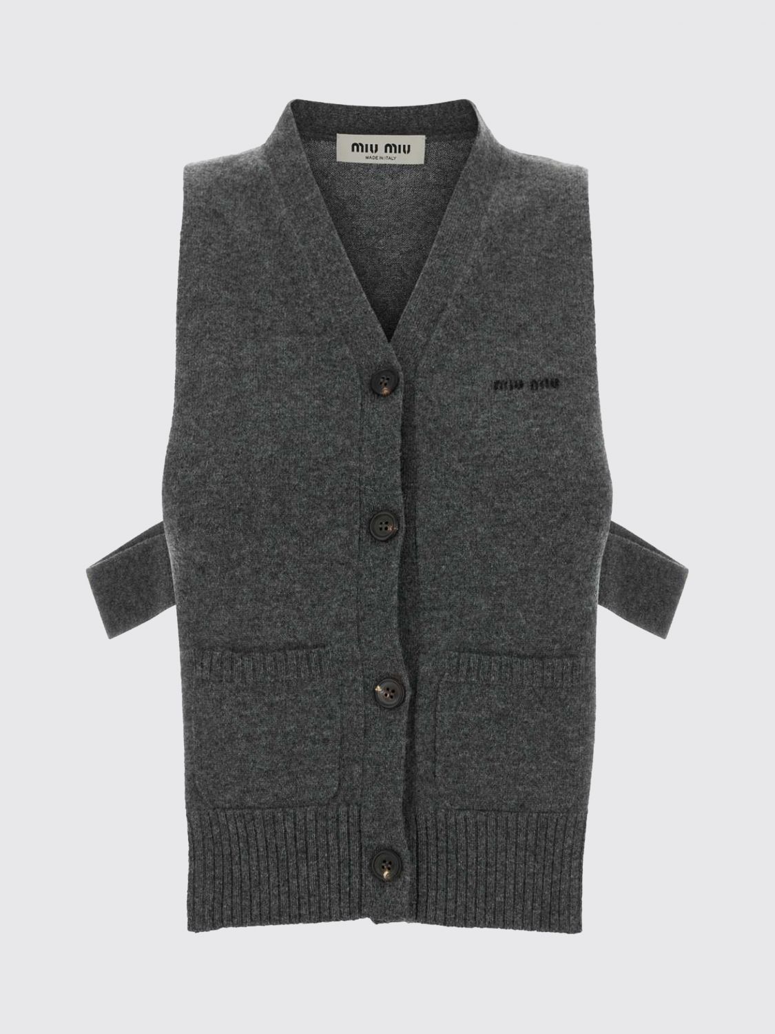 Miu Miu Sweater Woman Grey