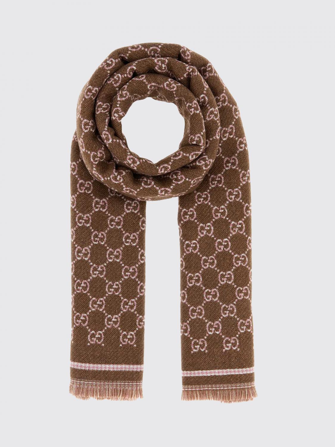 Gucci Scarf Woman Brown