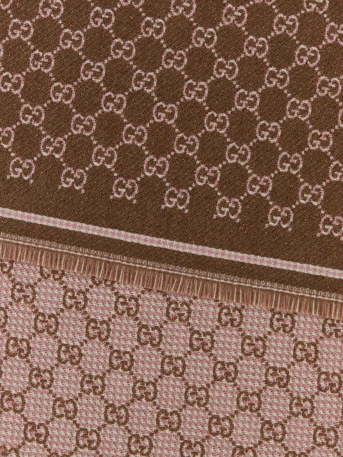 Gucci Scarf Woman Brown
