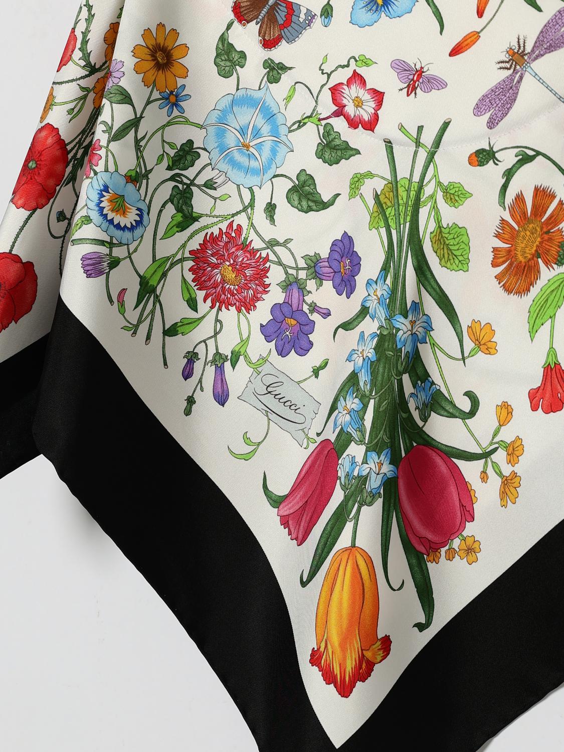 Gucci Neck Scarf Woman White