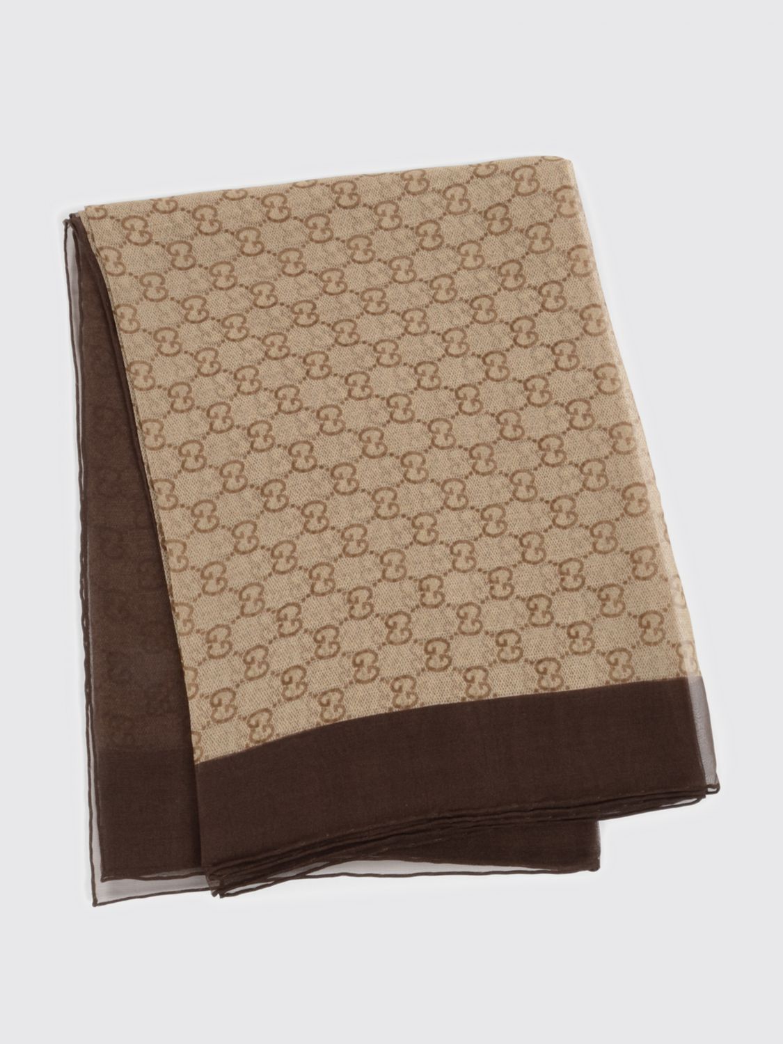 Gucci Scarf Woman Brown