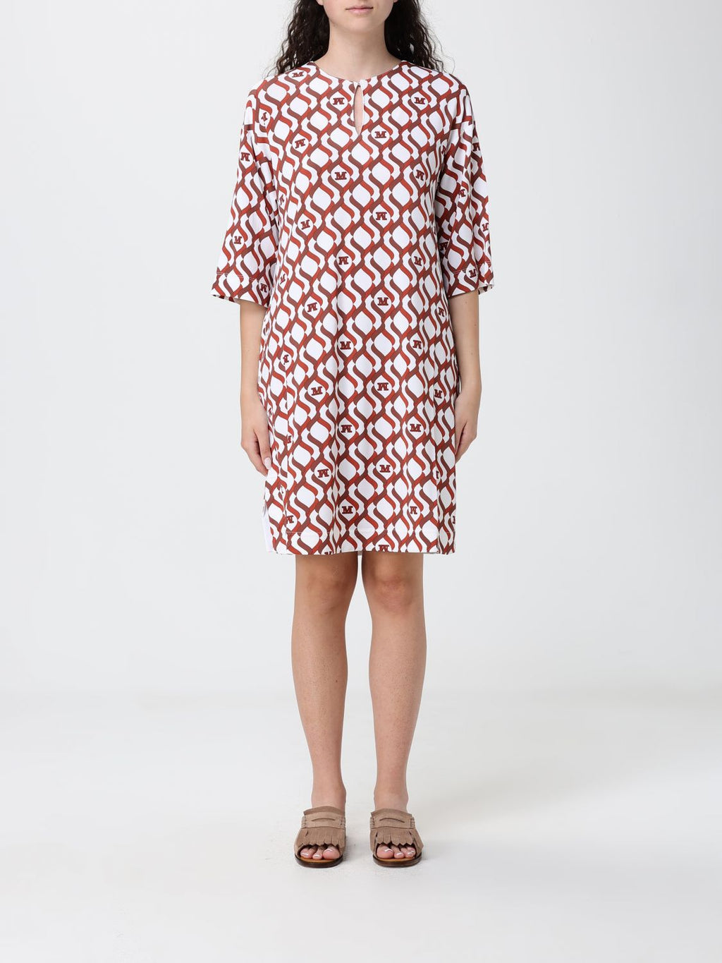Max Mara Dress Woman Rust