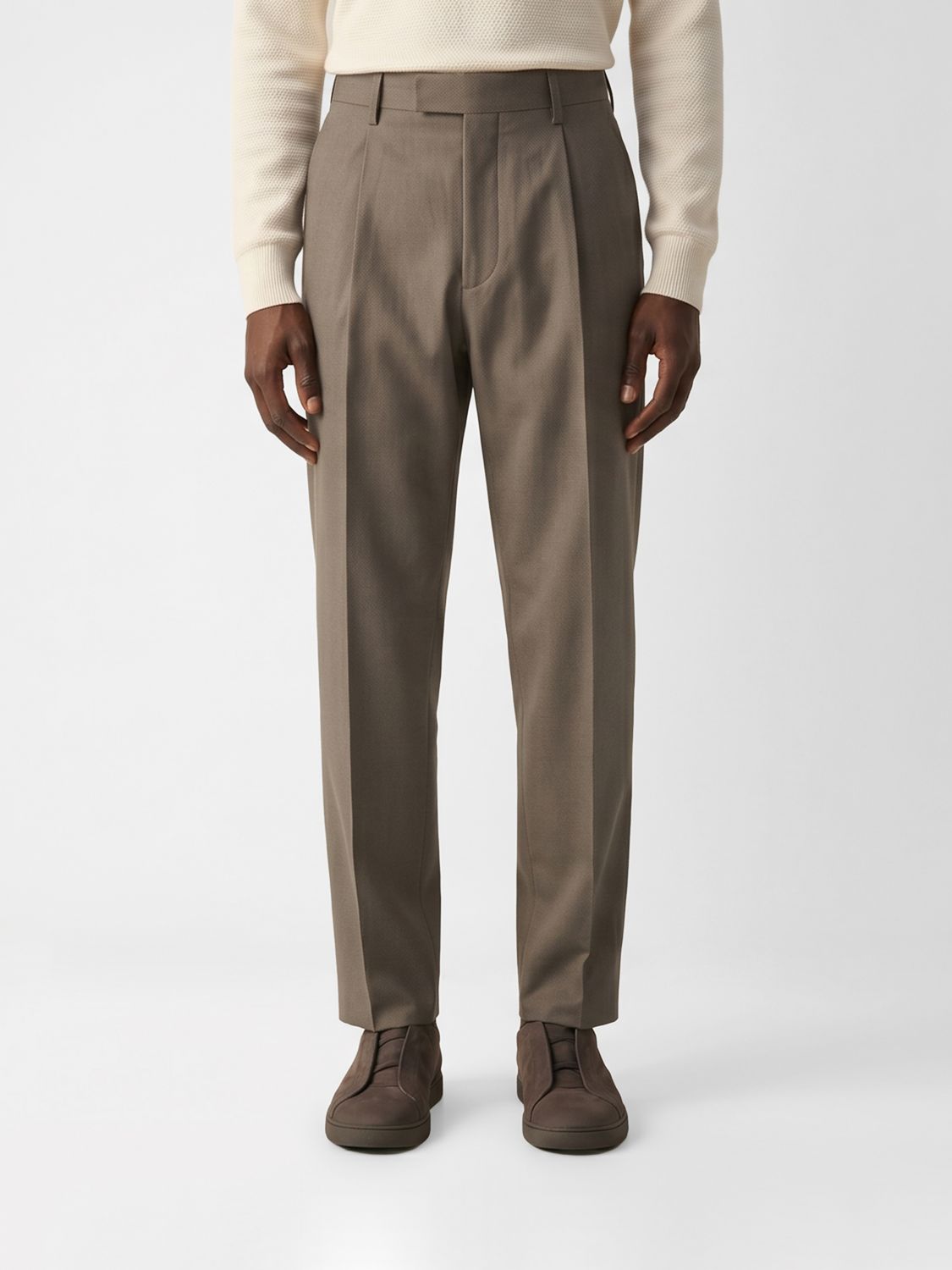 Zegna Pants Men Brown