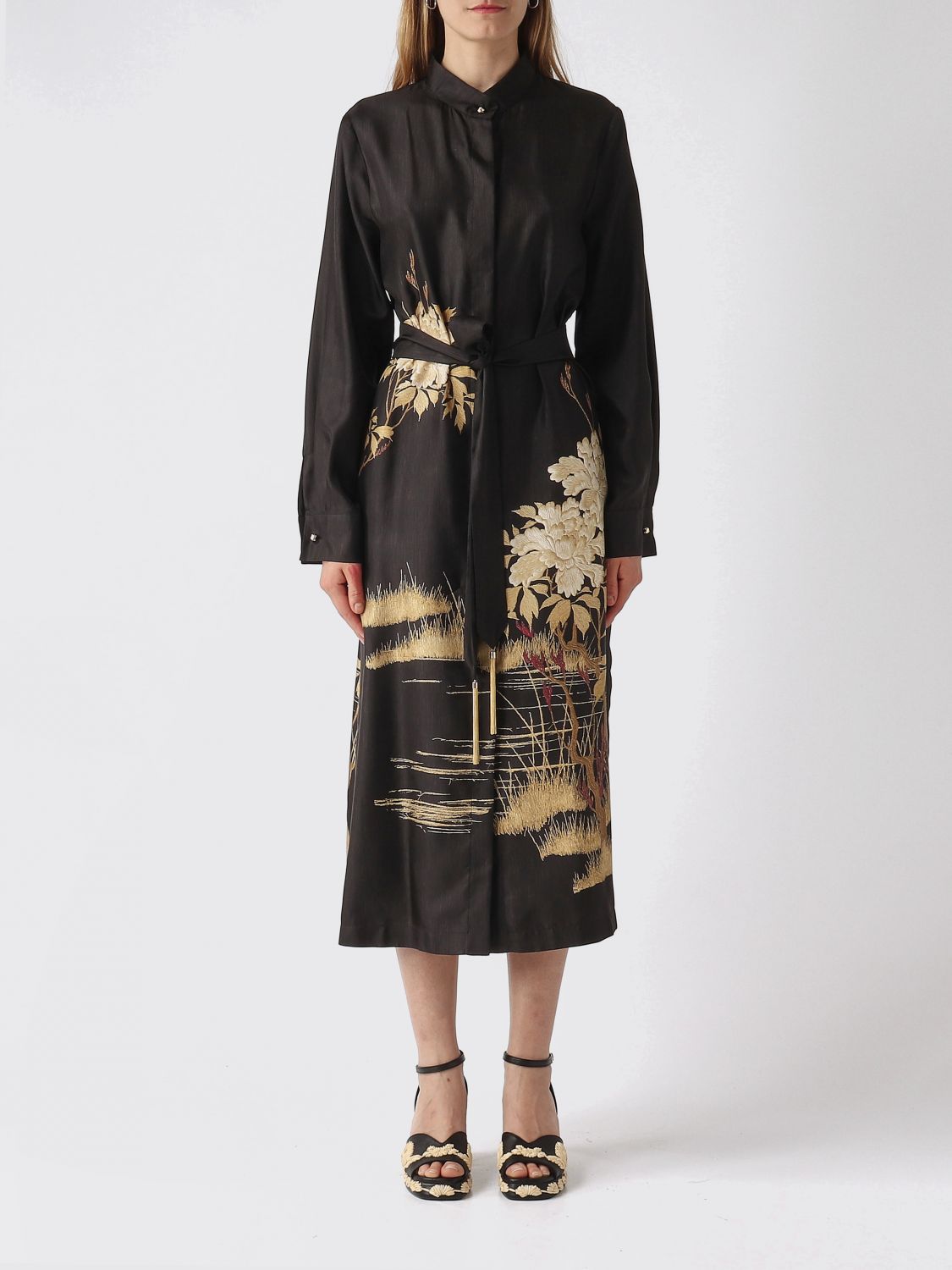Max Mara Studio Dress Woman Black