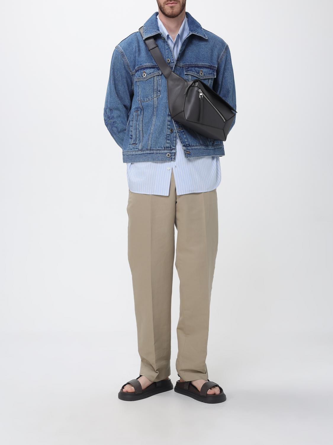 Loewe Shirt Men Gnawed Blue