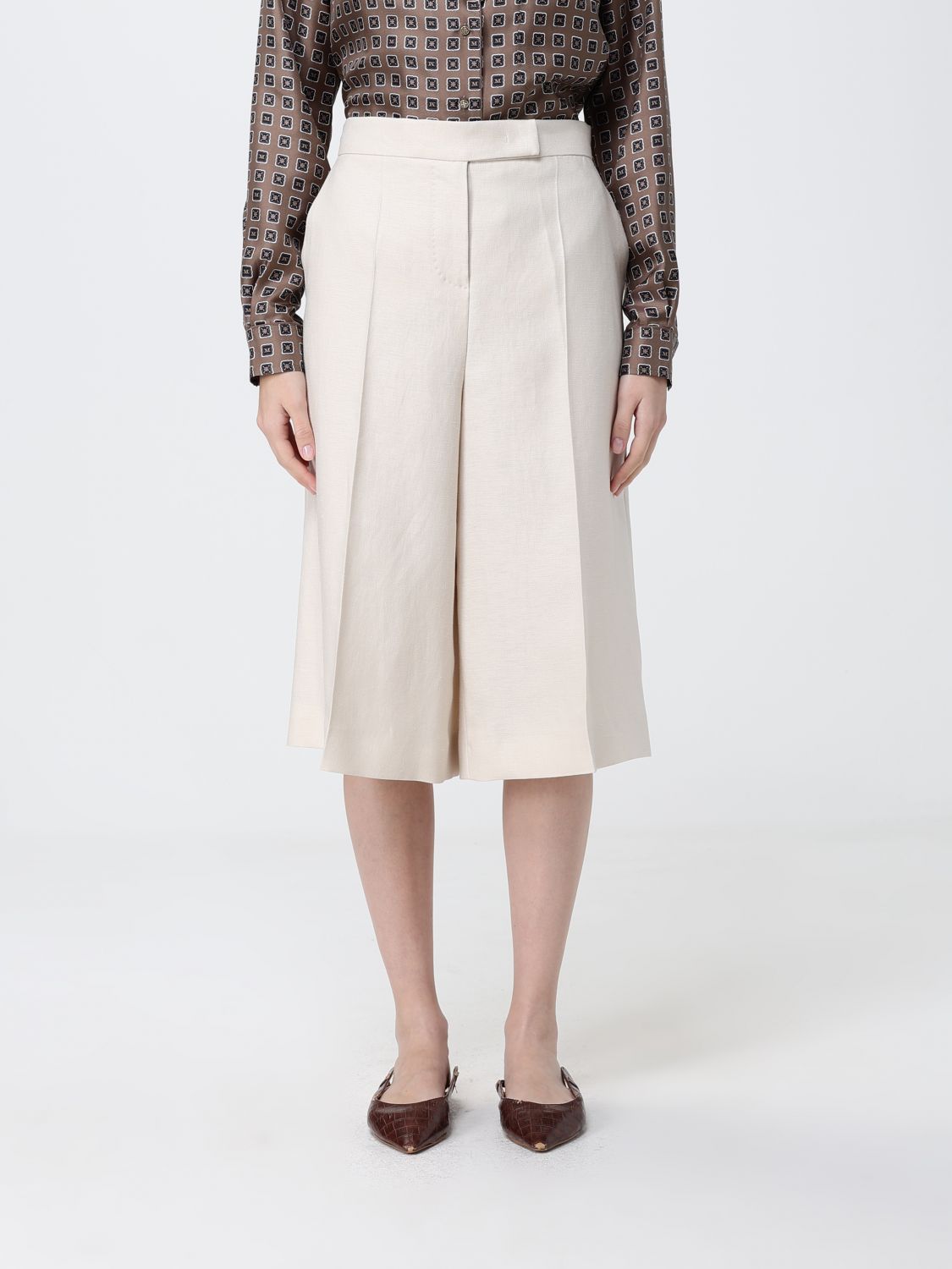 Max Mara Shorts Woman Beige