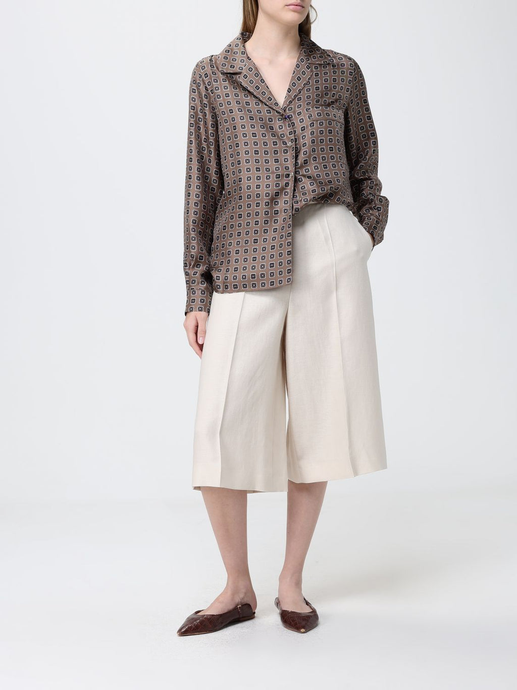 Max Mara Shorts Woman Beige