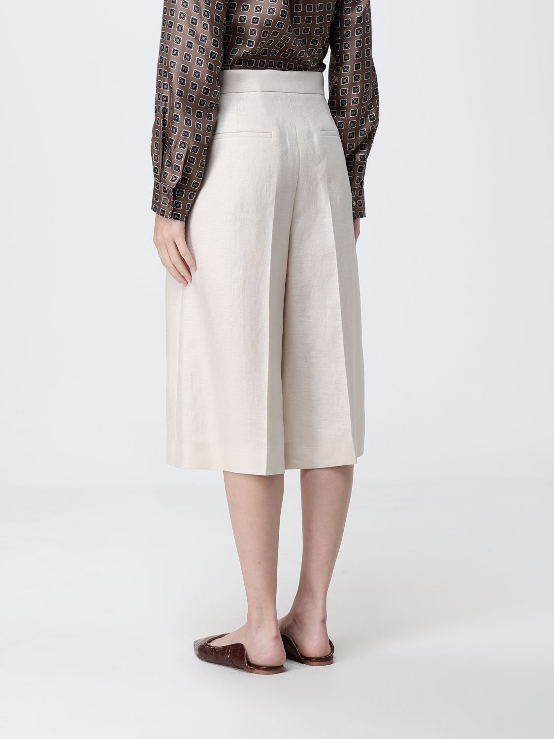 Max Mara Shorts Woman Beige