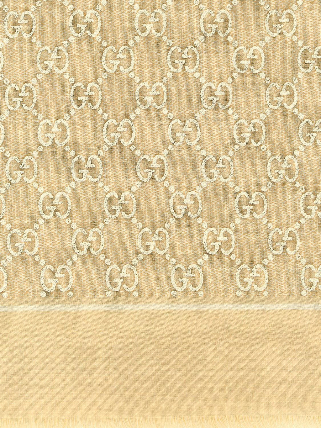 Gucci Neck Scarf Woman Beige