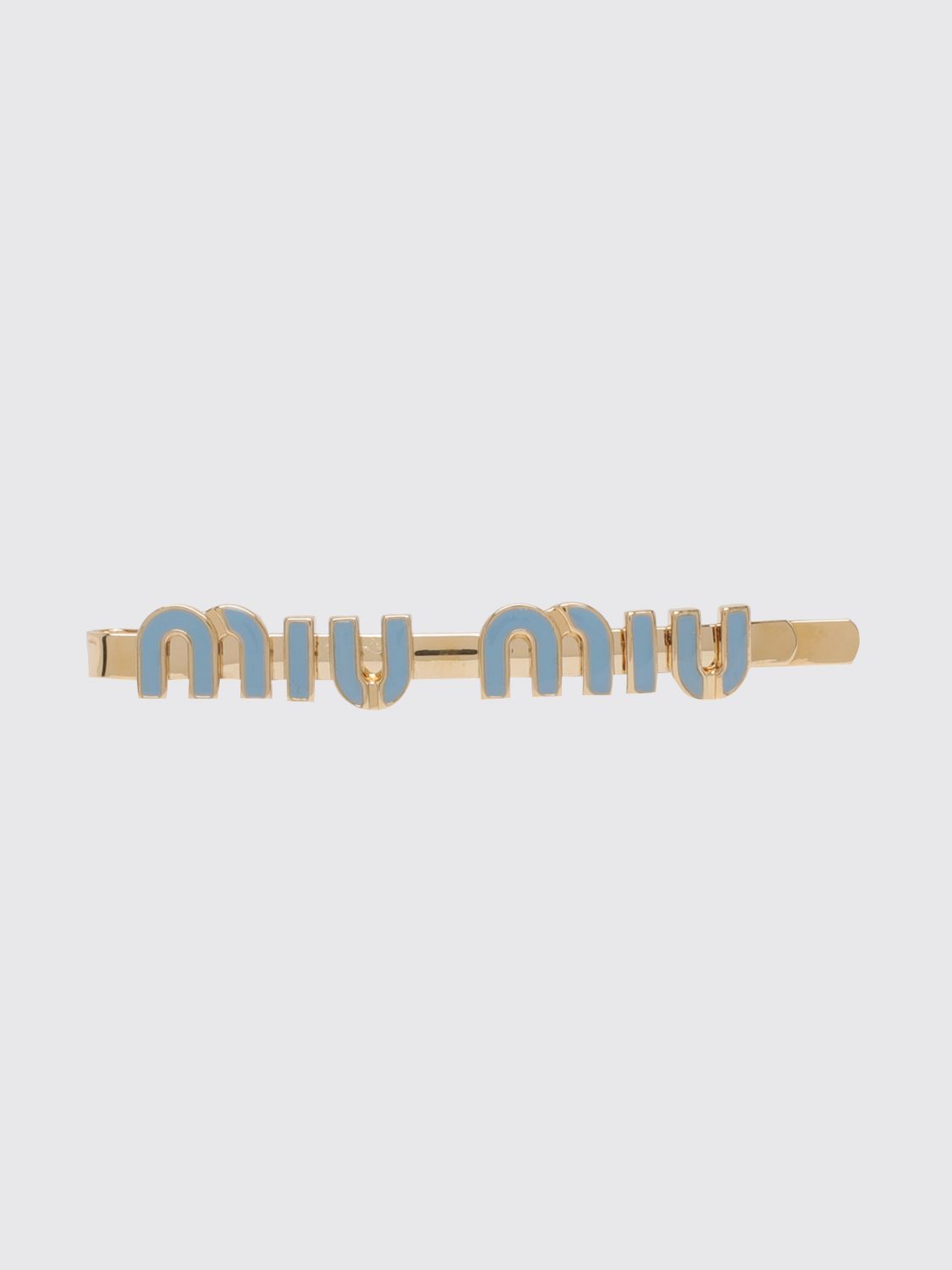 Miu Miu Hair Accessory Woman Sky Blue