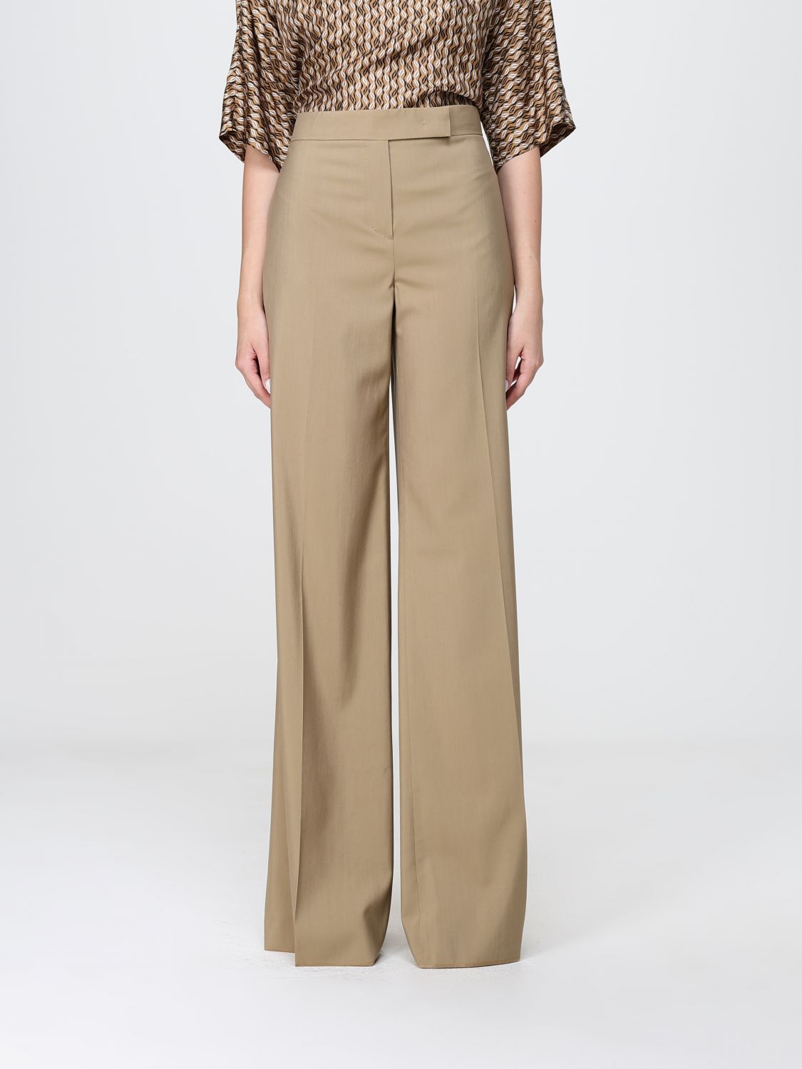 Max Mara Pants Woman Camel