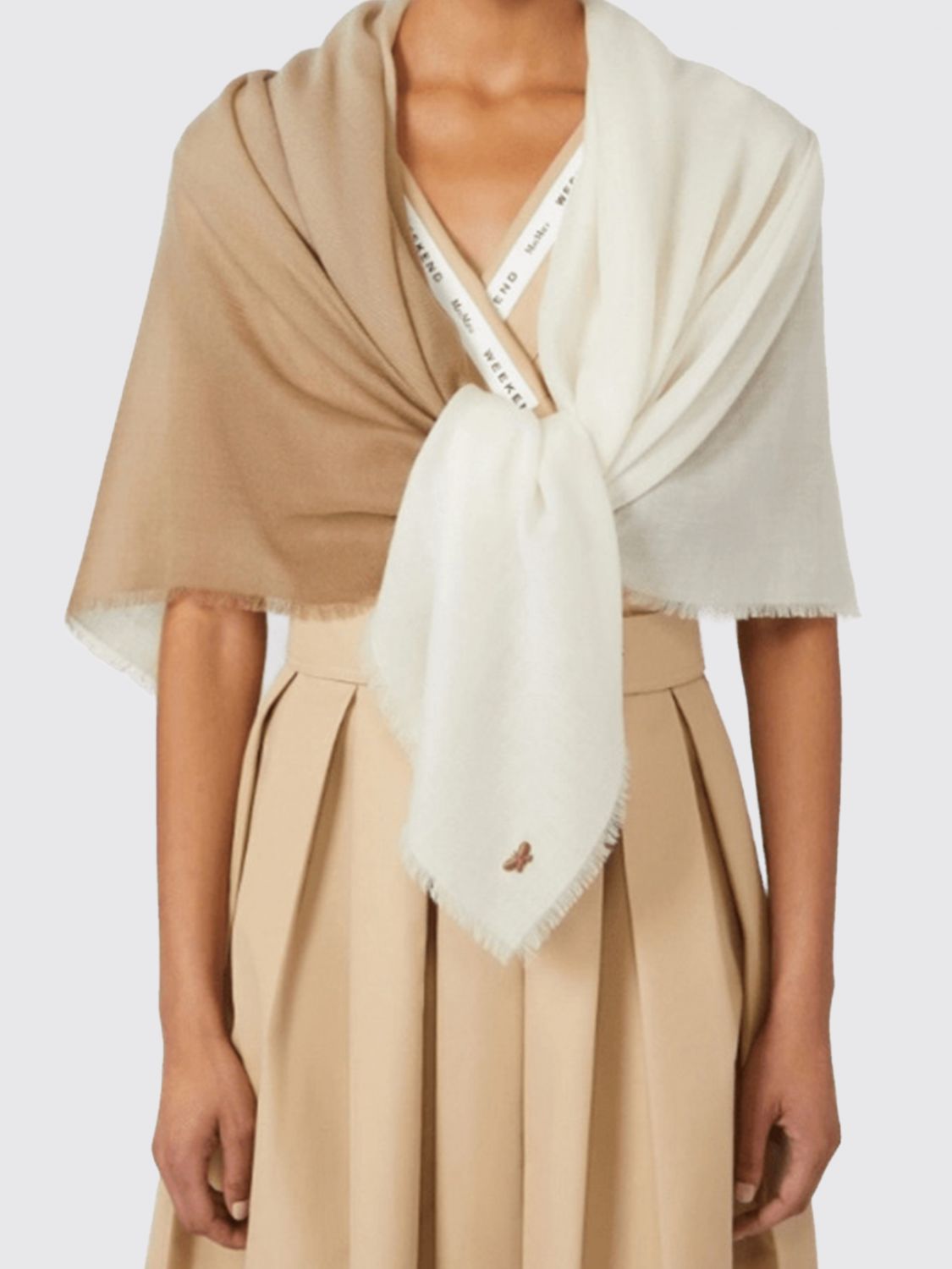 Weekend Max Mara Scarf Woman Camel