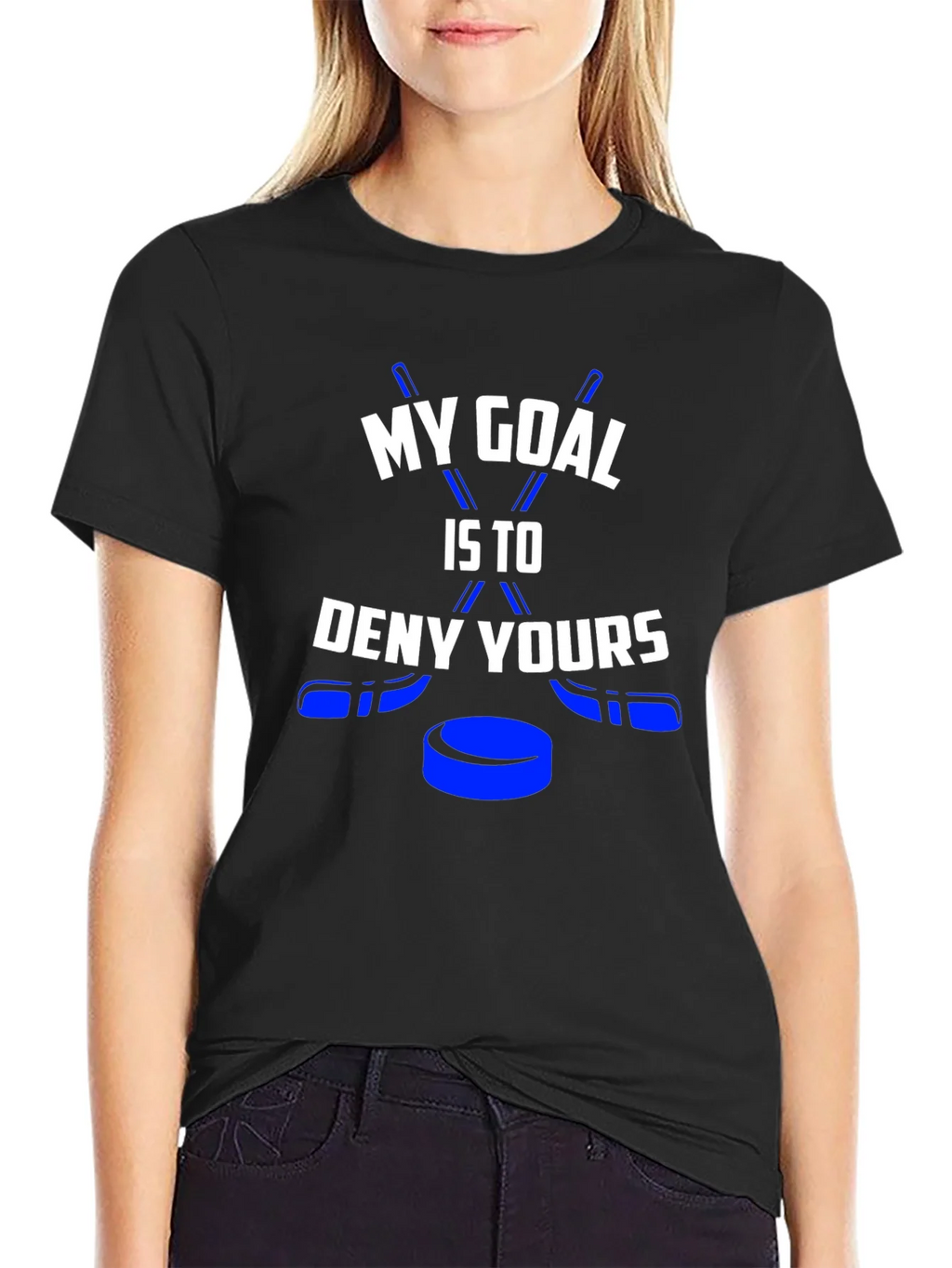 Hockey Goal T-Shirt - Deny Yours Hockey Puck Tee