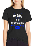 Hockey Goal T-Shirt - Deny Yours Hockey Puck Tee