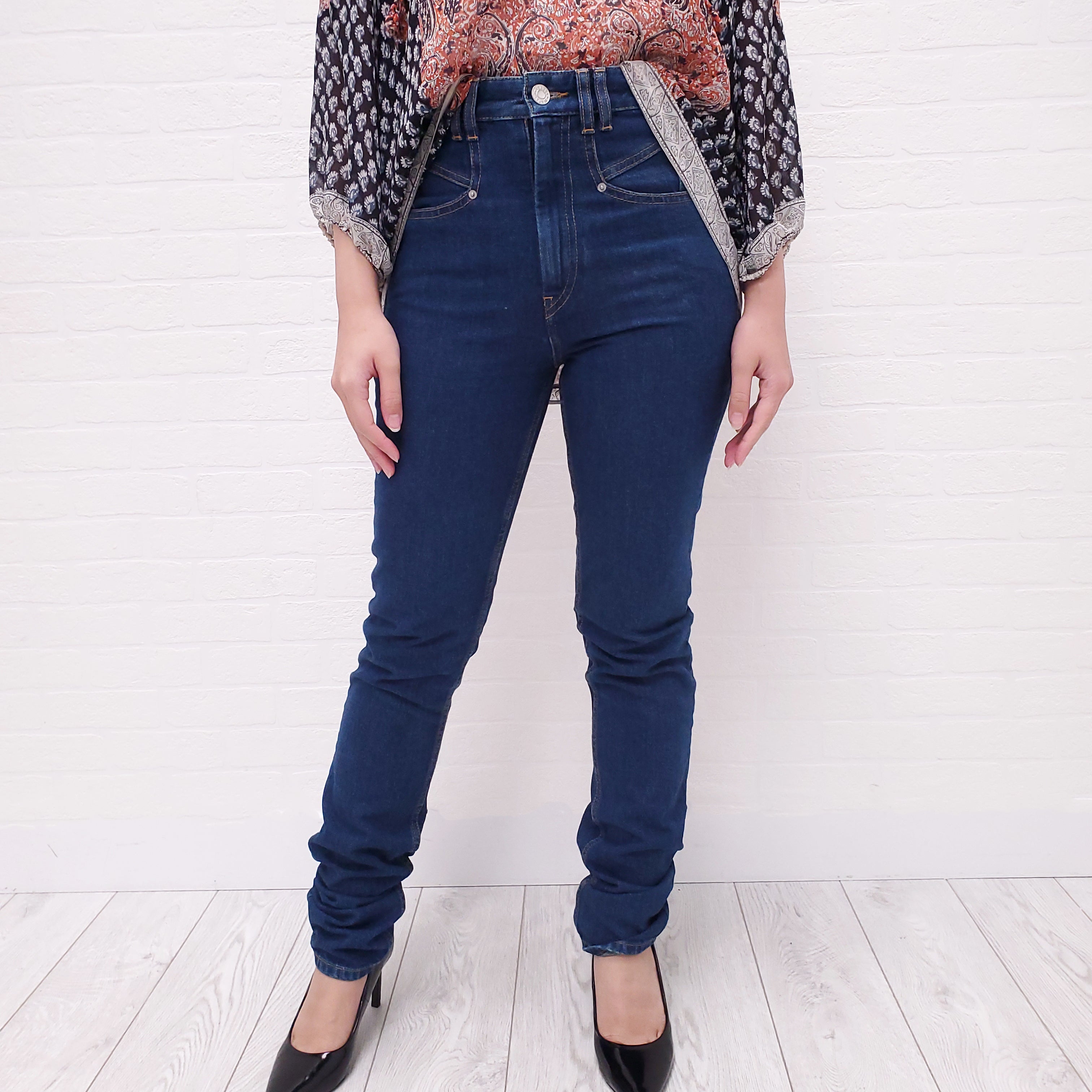 ISABEL MARANT BLACK LABEL DENIM JEANS - SIZE 36