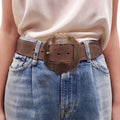 ISABEL MARANT LARGE BUCKLE BELT - SIZE 80