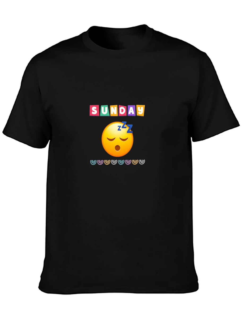 Lazy Sunday Emoji Graphic Tee - Relaxed Fit