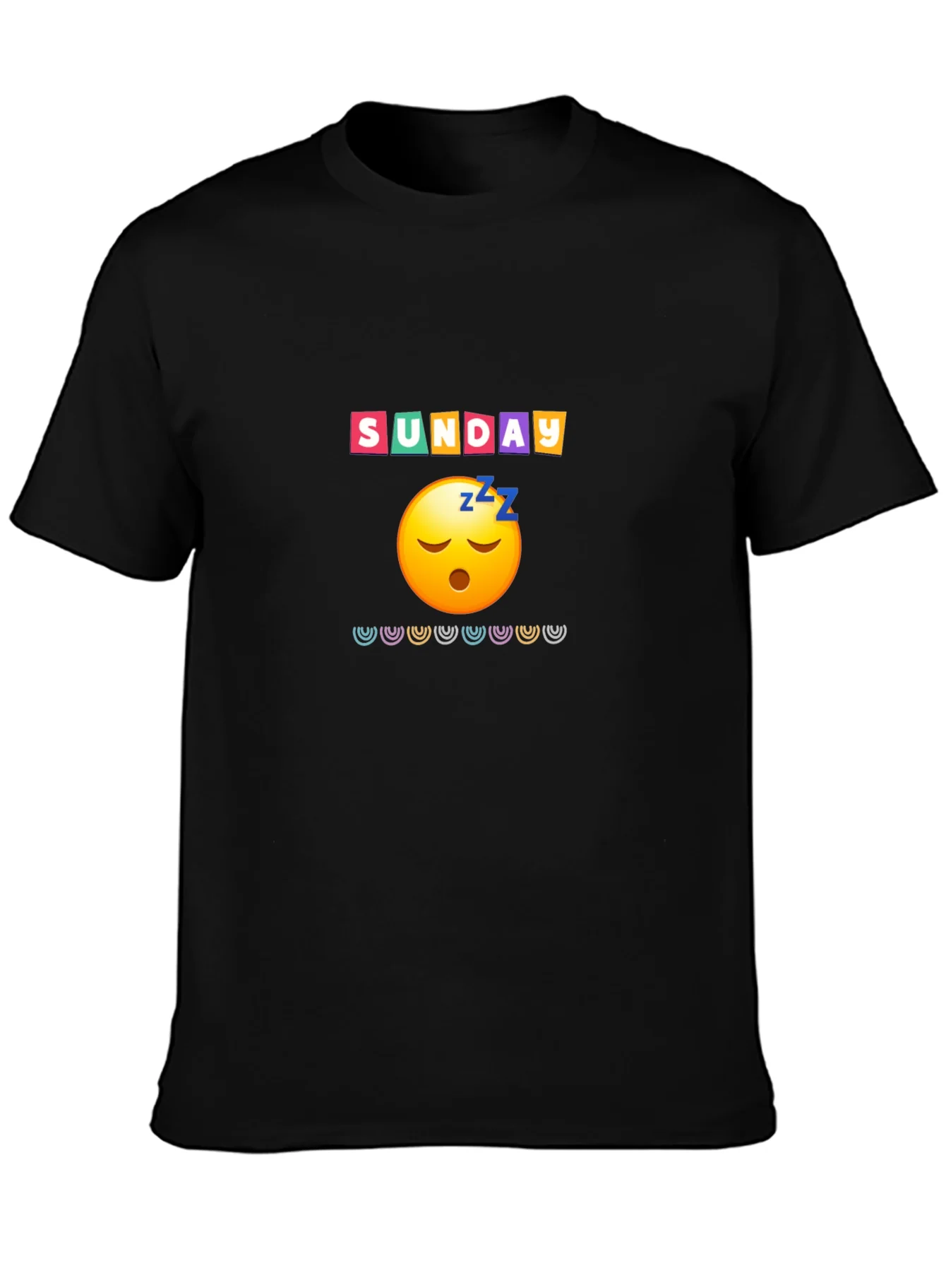 Lazy Sunday Emoji Graphic Tee - Relaxed Fit