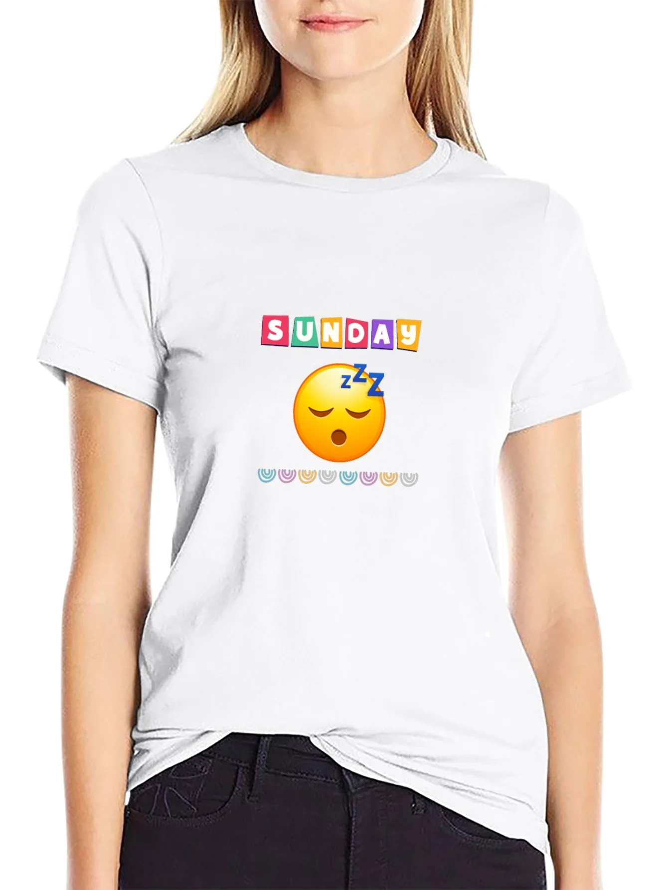 Lazy Sunday Emoji Graphic Tee - Relaxed Fit