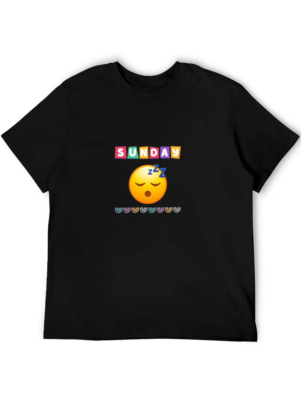 Lazy Sunday Emoji Graphic Tee - Relaxed Fit