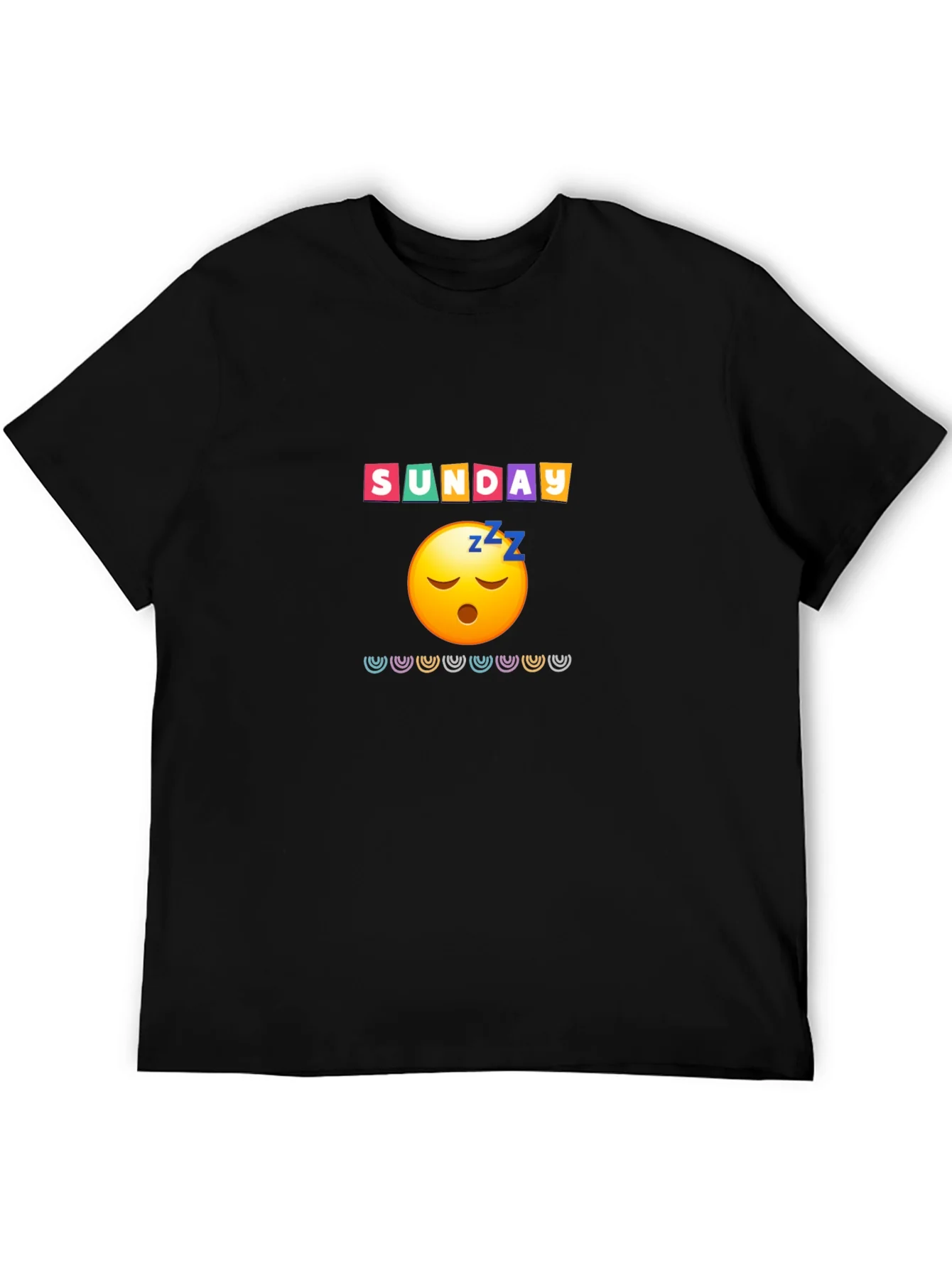 Lazy Sunday Emoji Graphic Tee - Relaxed Fit