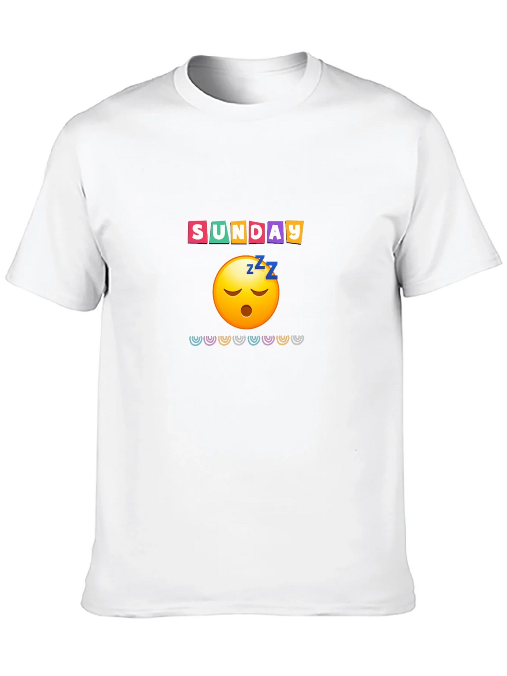 Lazy Sunday Emoji Graphic Tee - Relaxed Fit