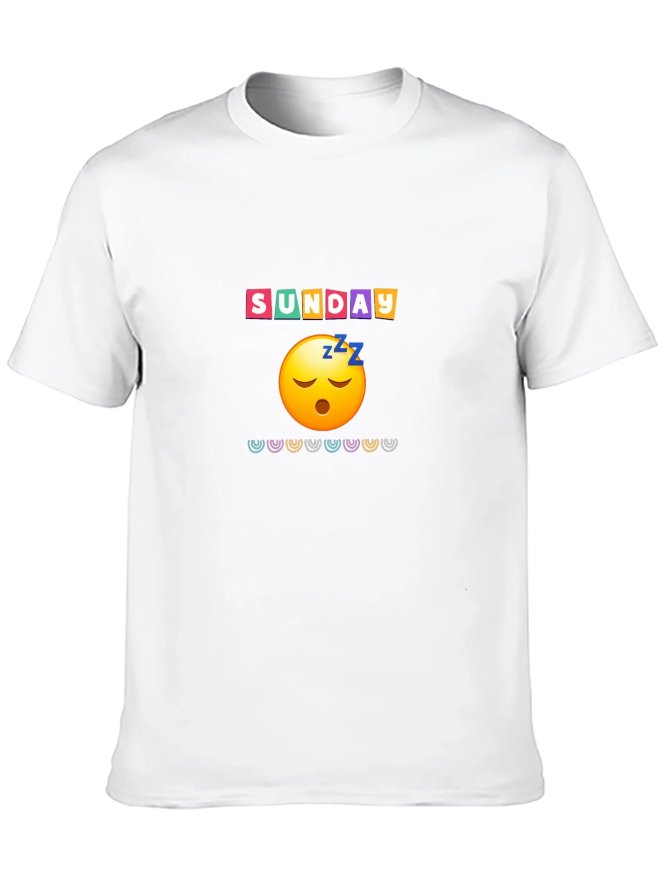 Lazy Sunday Emoji Graphic Tee - Relaxed Fit
