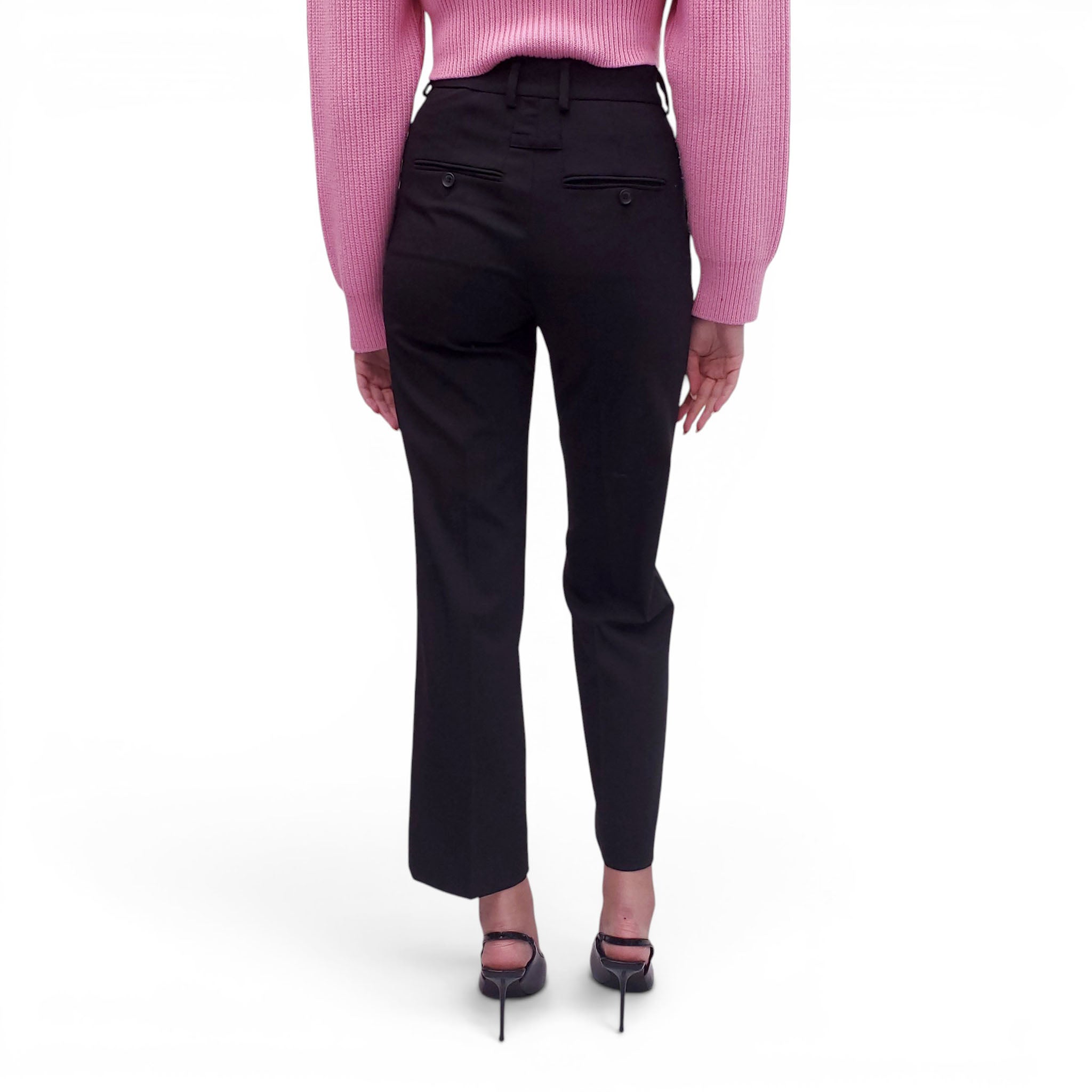 JACQUEMUS BLACK 'LE PAPIER' TROUSERS - SIZE 40