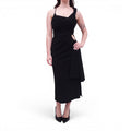 JACQUEMUS BLACK 'LE RAPHIA' RUCHED DRESS - SIZE 38
