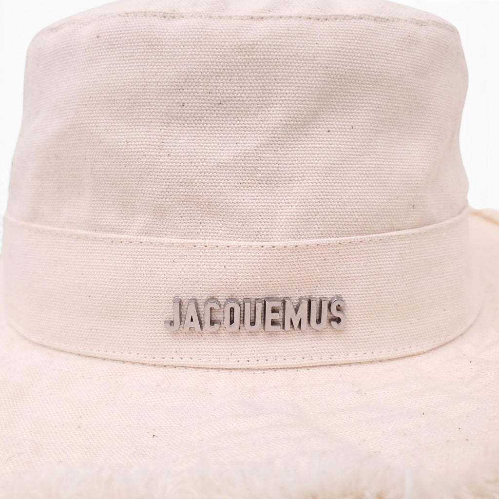 JACQUEMUS CREAM BUCKET HAT- SIZE 60