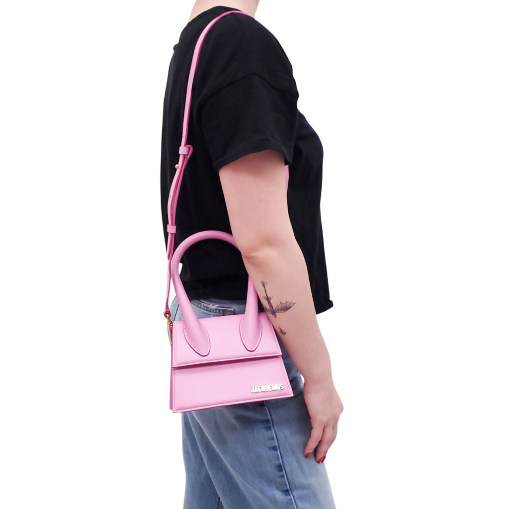 JACQUEMUS PINK TOP HANDLE BAG