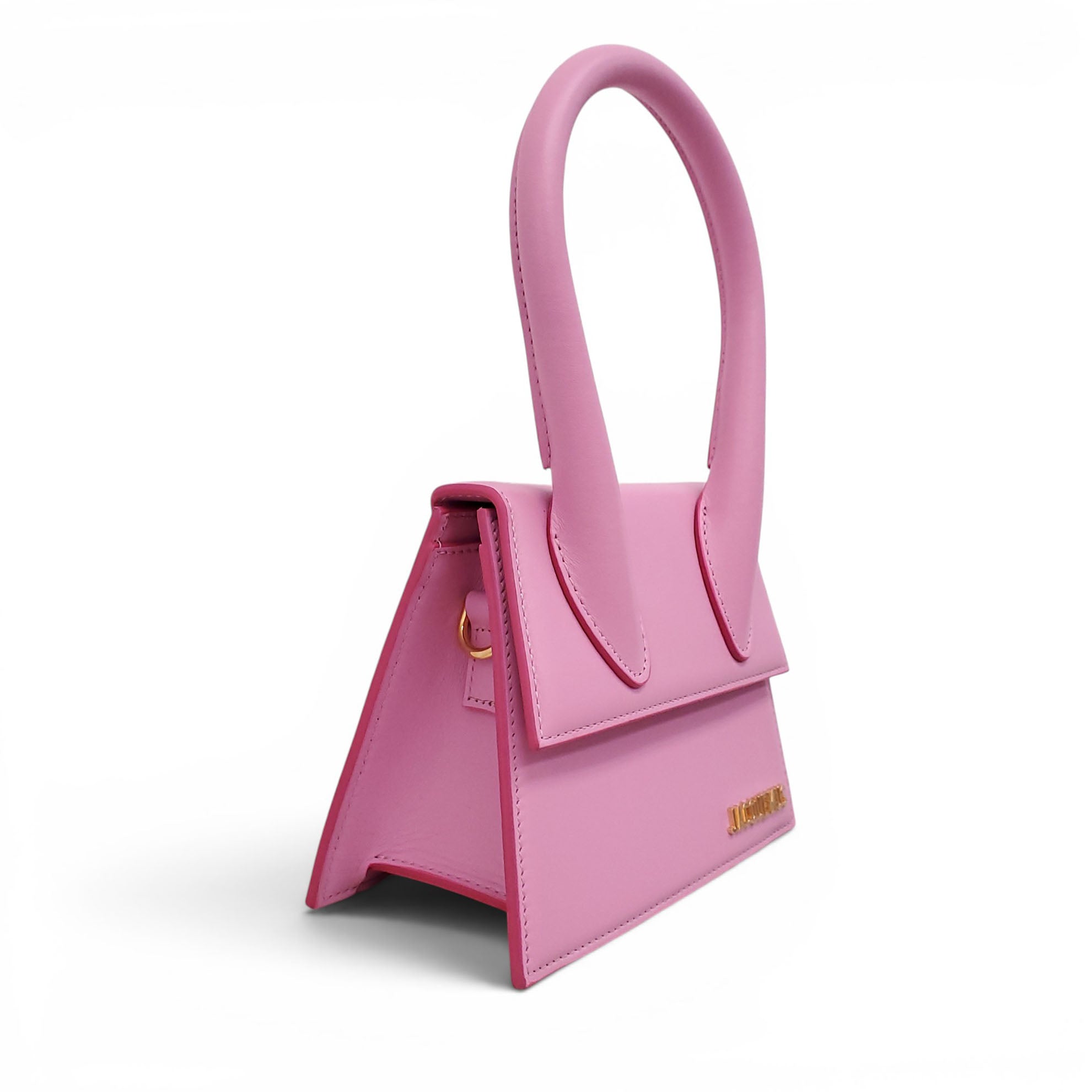 JACQUEMUS PINK TOP HANDLE BAG