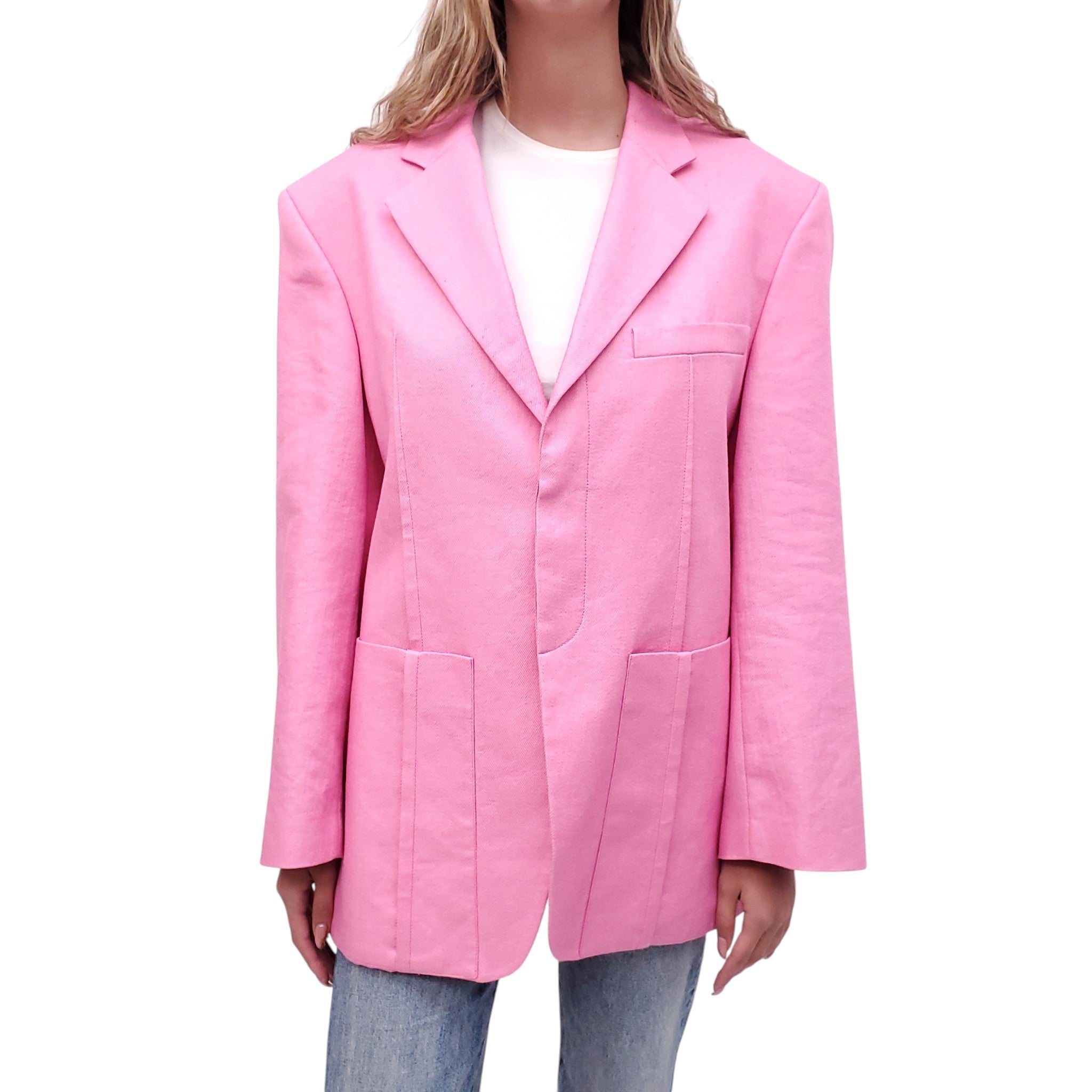 JACQUEMUS PINK 'LE SPLASH' JACKET - SIZE 42