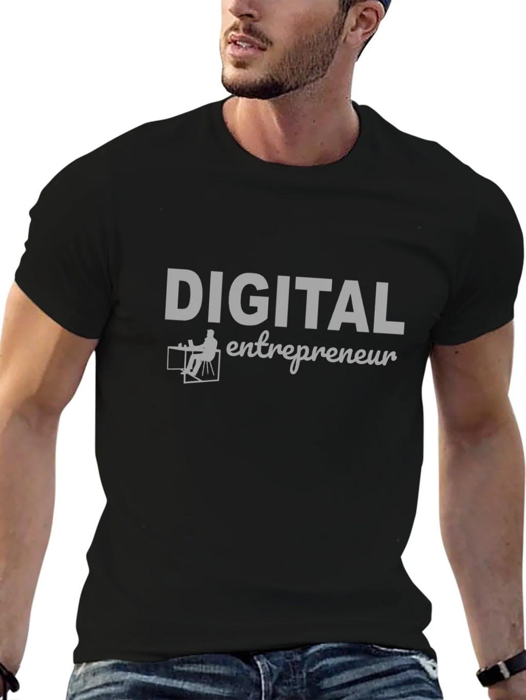 Digital Entrepreneur T-Shirt - Black Graphic Tee