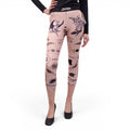 JEAN PAUL GAULTIER X SACAI NUDE GRAPHIC LEGGINGS - SIZE 0