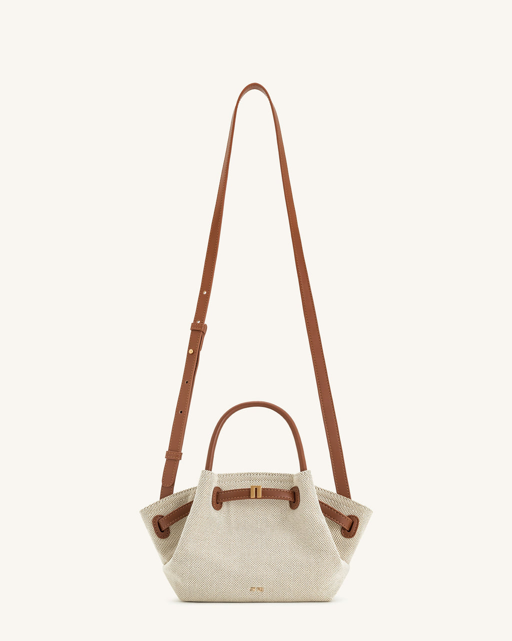 Hana Mini Tote Bag - Brown Canvas