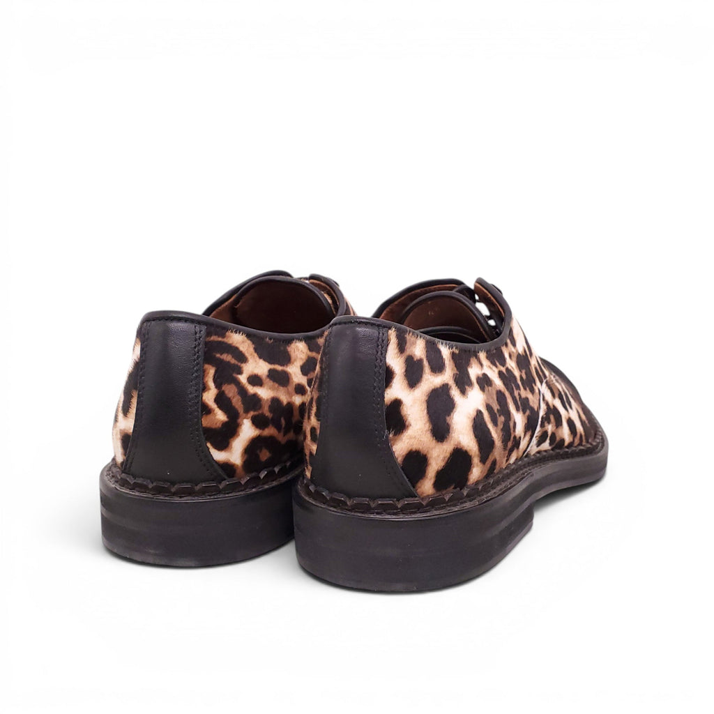 JIMMY CHOO HORSE HAIR LEOPARD PRINT SHOES - MEN'S SIZE EU 43