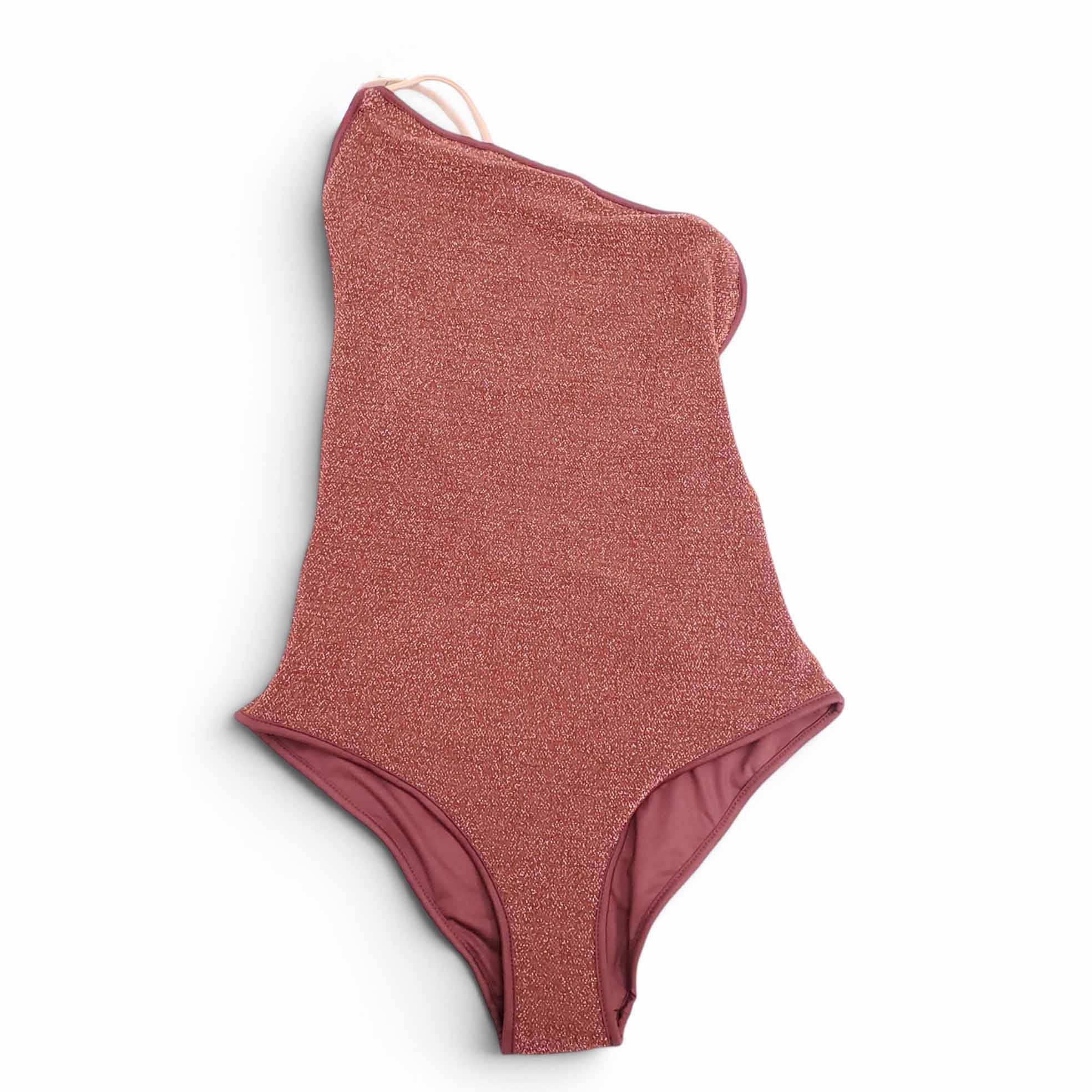 JOHANNA ORTIZ BRONZE METALLIC ONE-PIECE SWIMSUIT - SIZE XS