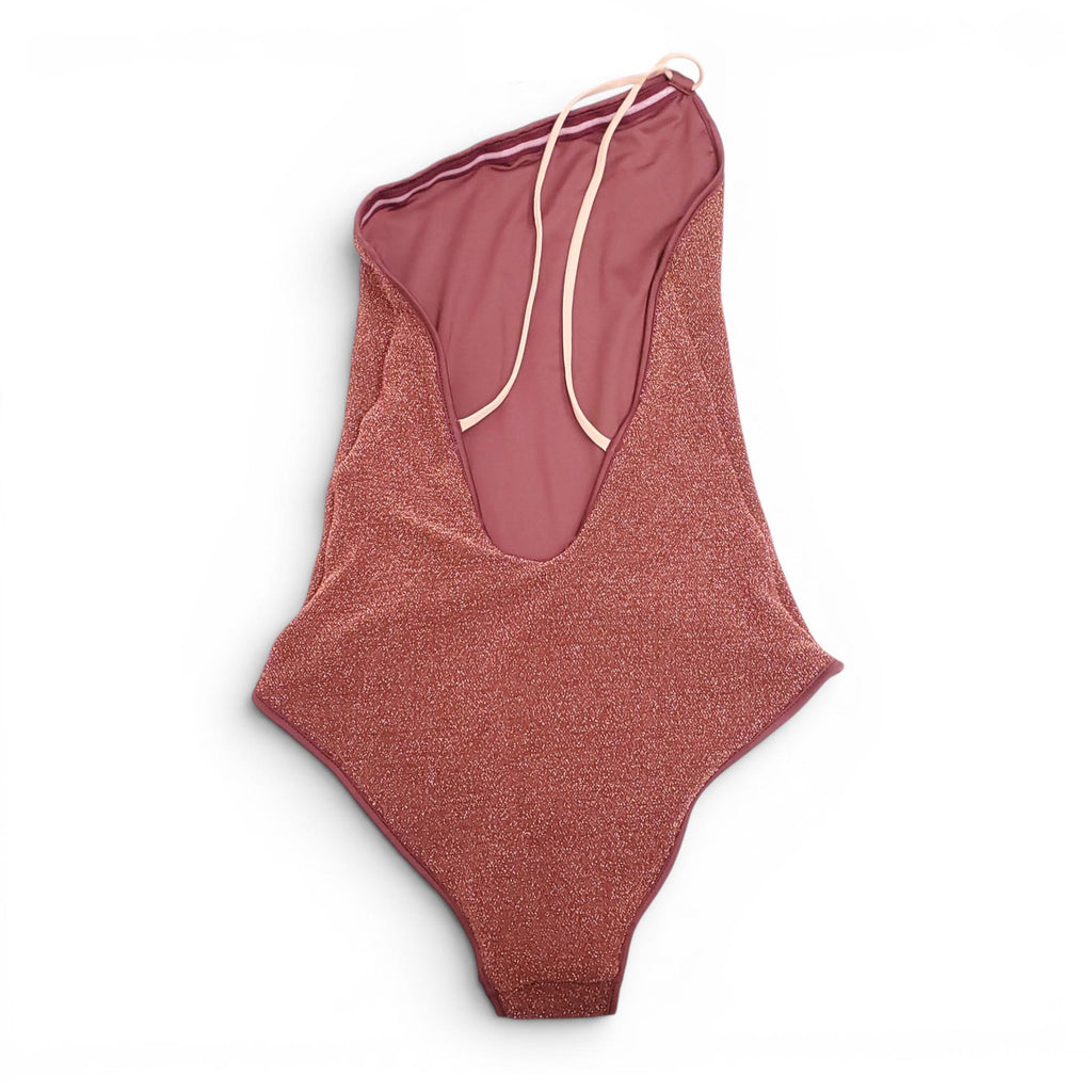 JOHANNA ORTIZ BRONZE METALLIC ONE-PIECE SWIMSUIT - SIZE XS