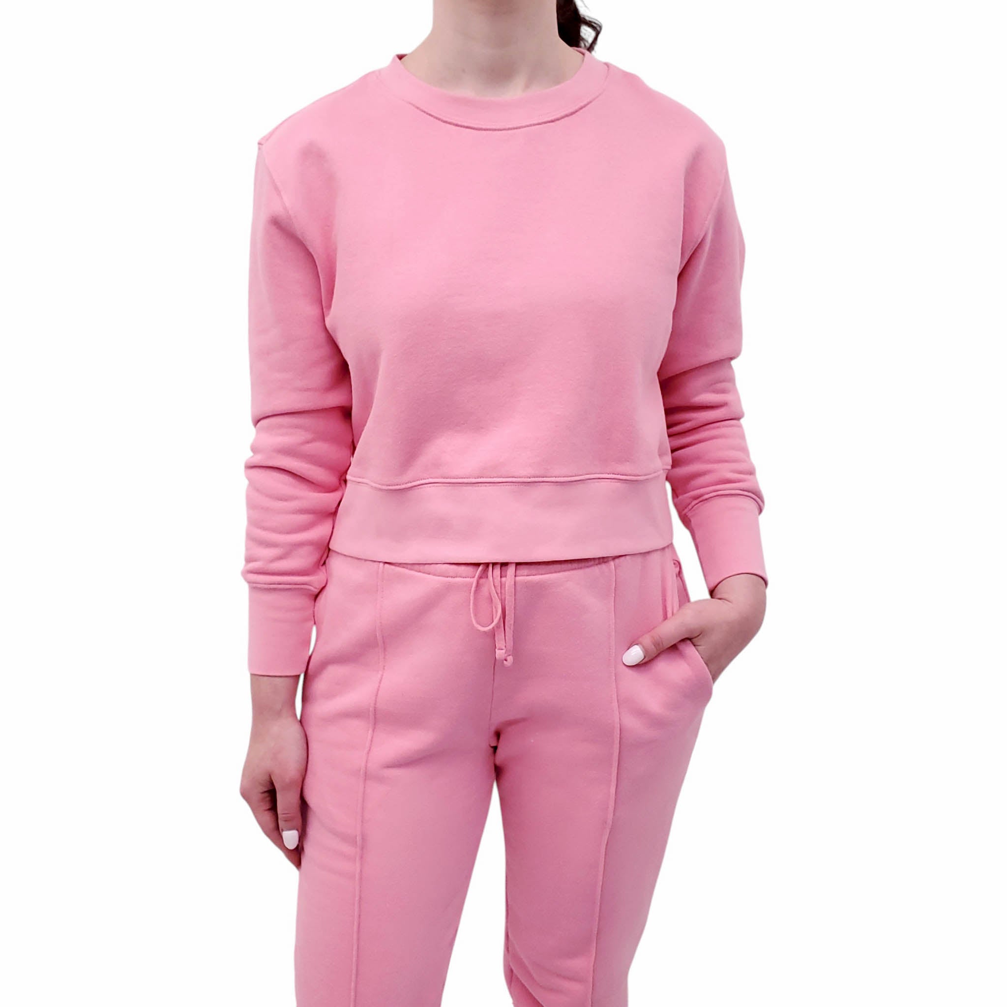 JONATHAN SIMKHAI PINK SWEATSUIT - SIZE XS