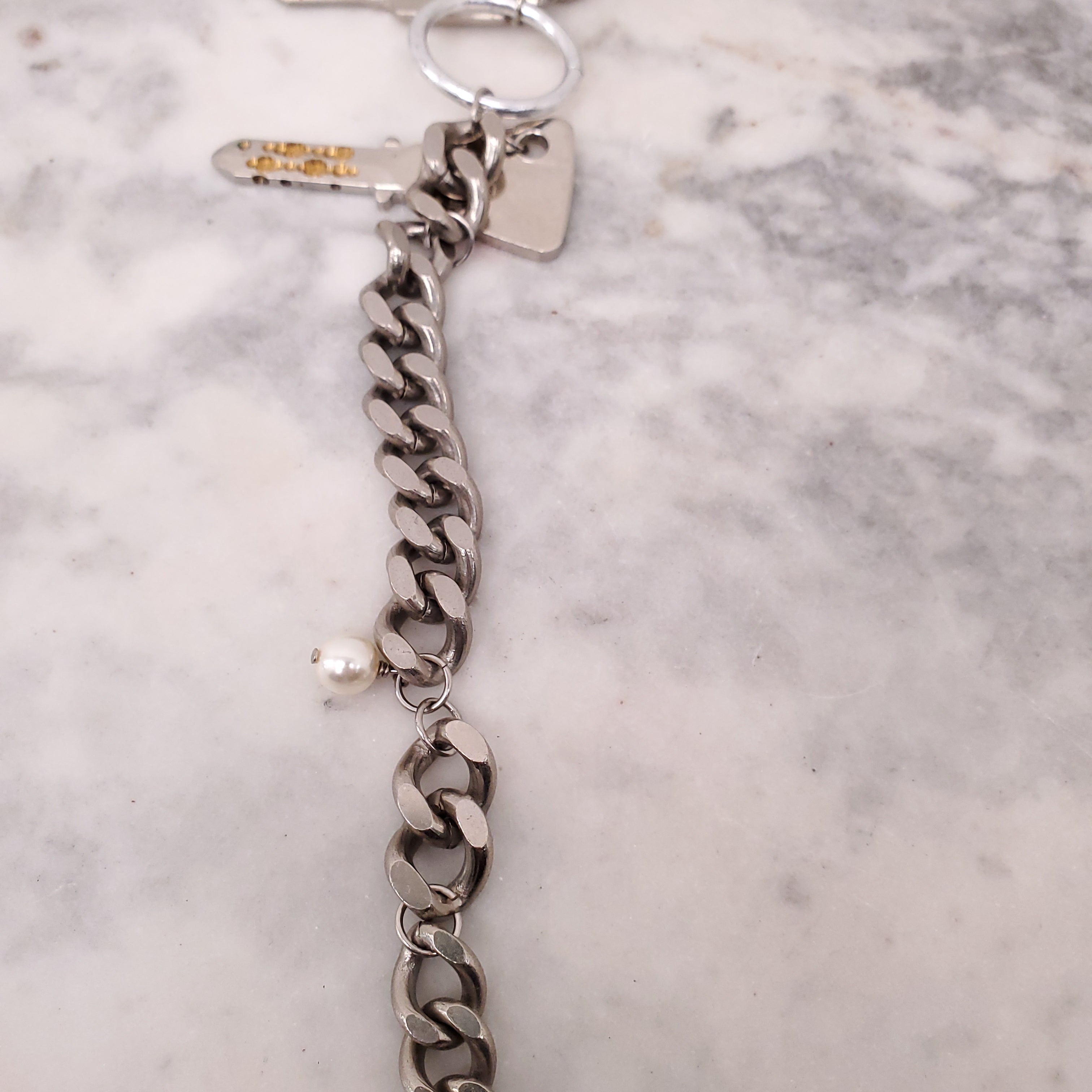 JUSTINE CLENQUET KEY NECKLACE
