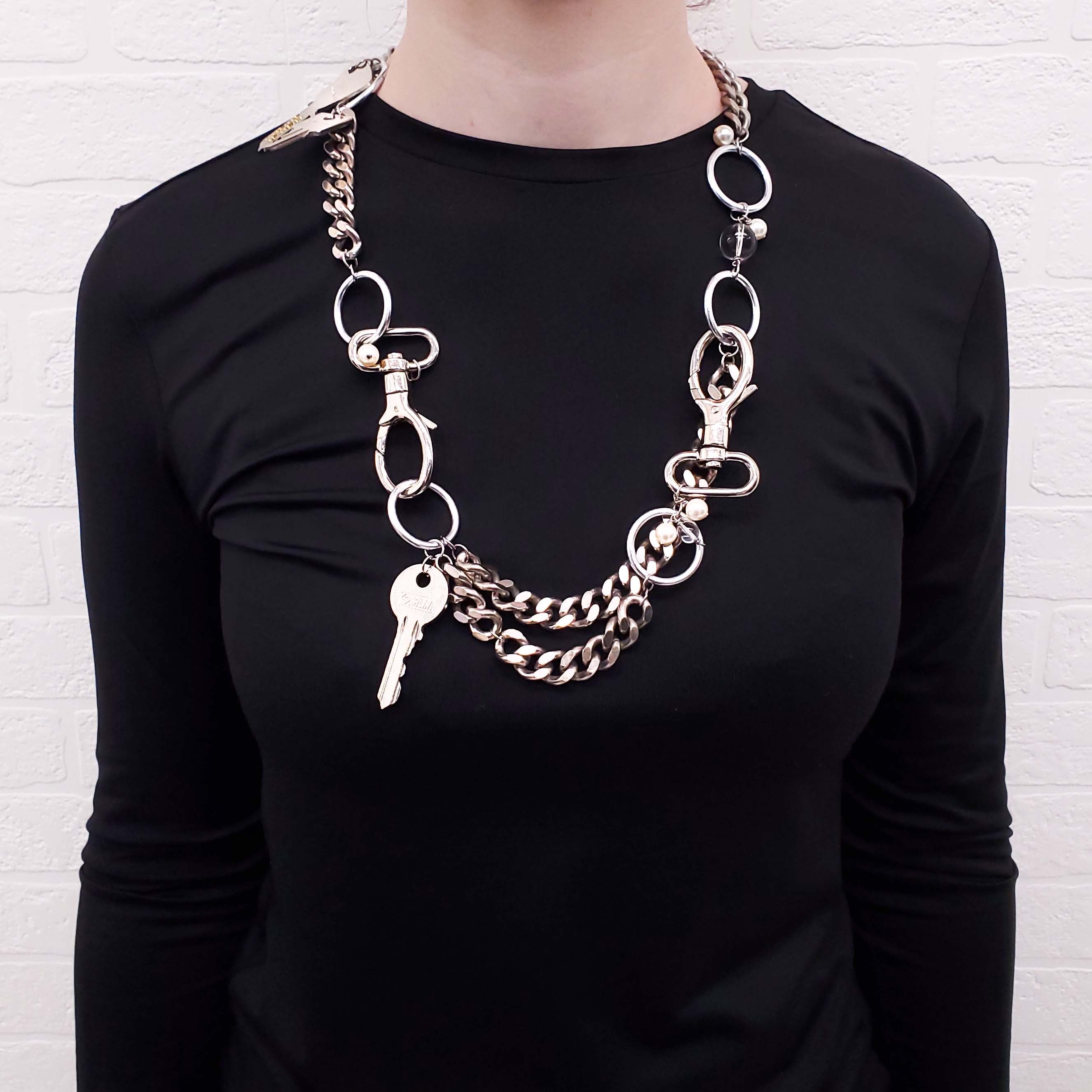 JUSTINE CLENQUET KEY NECKLACE
