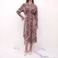 JW ANDERSON PAISLEY DRESS WITH CRYSTAL DETAIL - SIZE 2