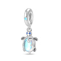 Iridescent Sea Turtle Ocean Glow Dangle Charm
