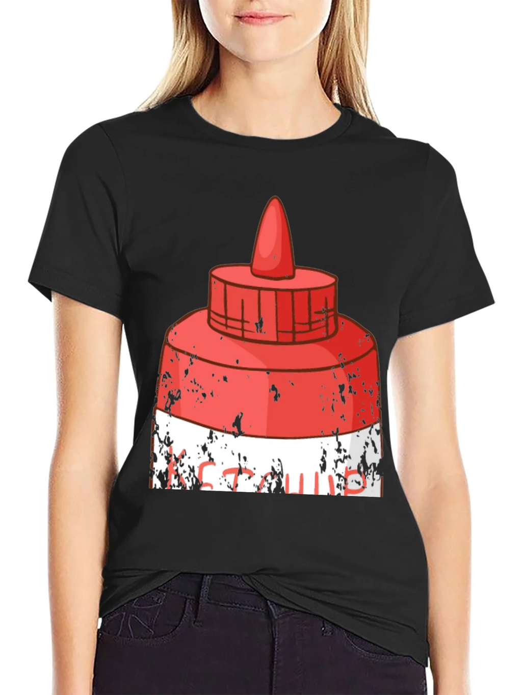 Funny Ketchup Graphic T-Shirt
