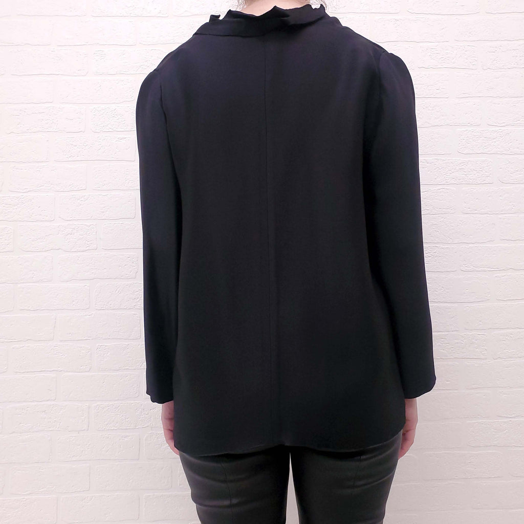 LANVIN BLACK BLOUSE BLAZER  - SIZE 42