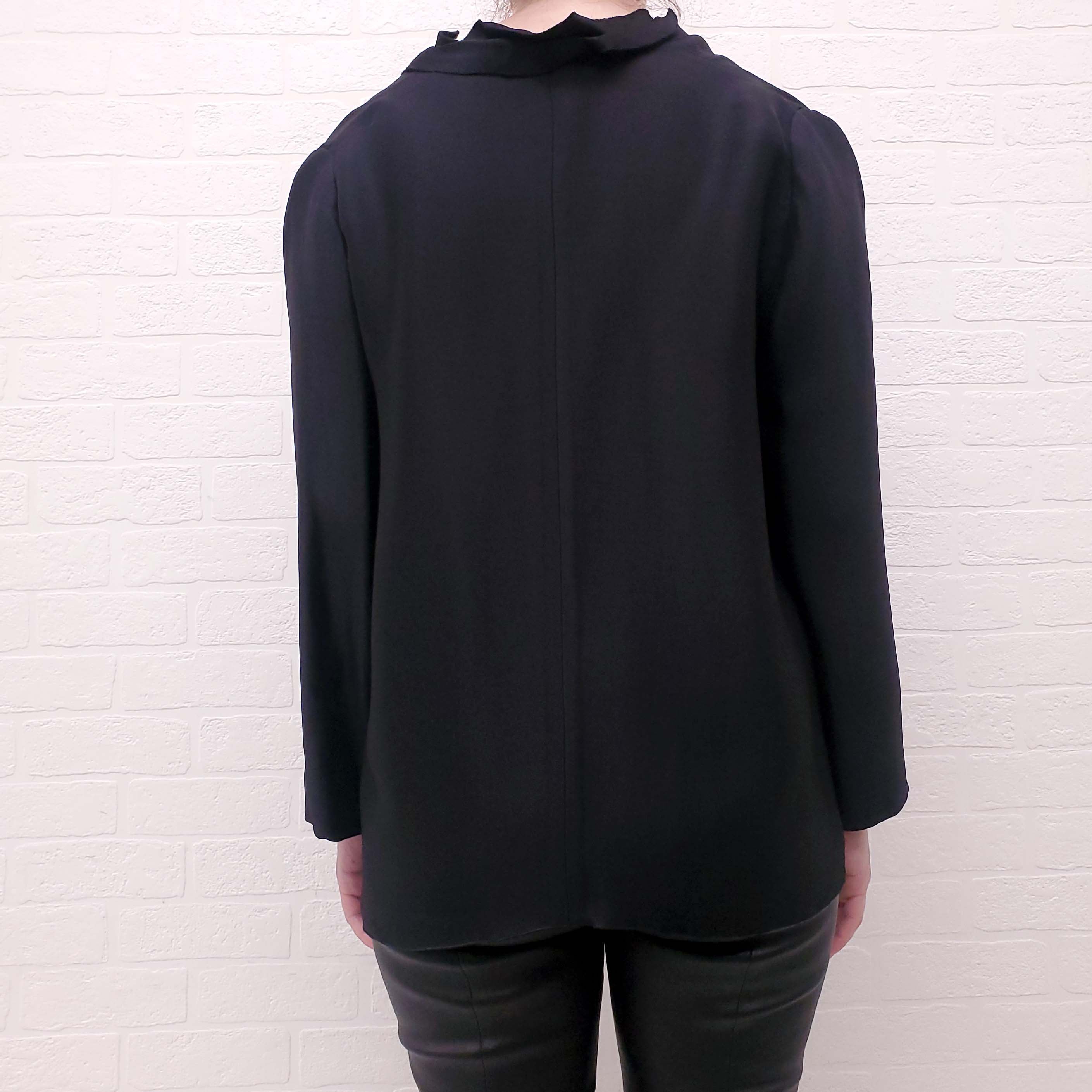 LANVIN BLACK BLOUSE BLAZER  - SIZE 42