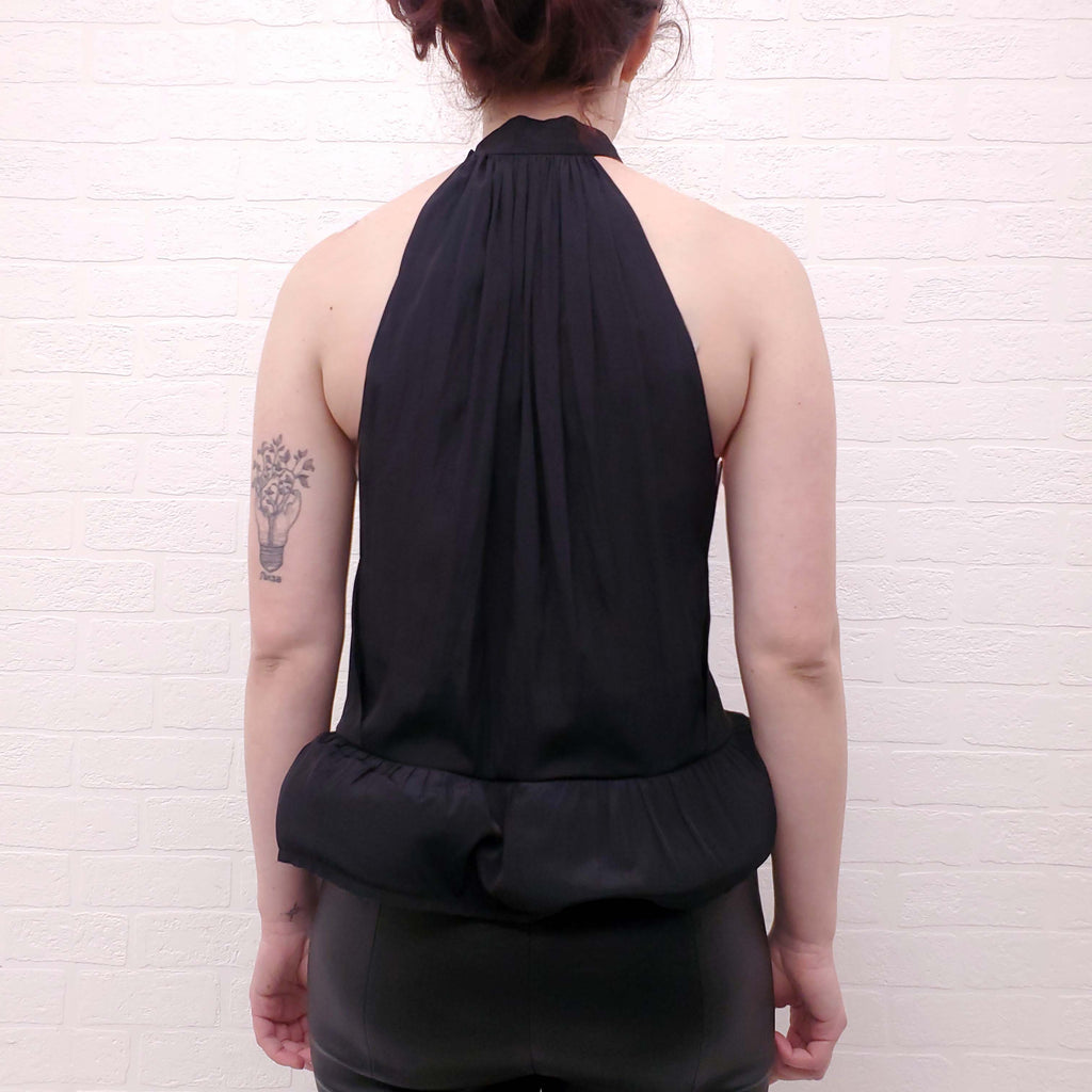 LANVIN BLACK BUBBLE TOP - SIZE 38